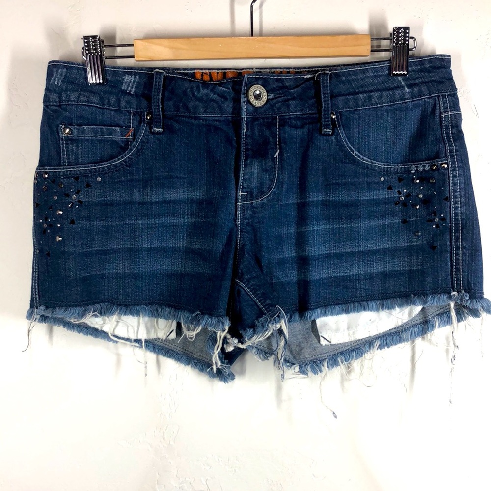 Hydraulic Bailey cut off studded denim shorts size 11/12